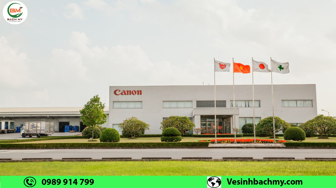 VỆ SINH BẢO TRÌ – NHÀ MÁY CANON TIÊN SƠN